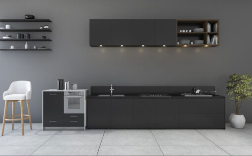 Σύνθεση Κουζίνας Laminate total black